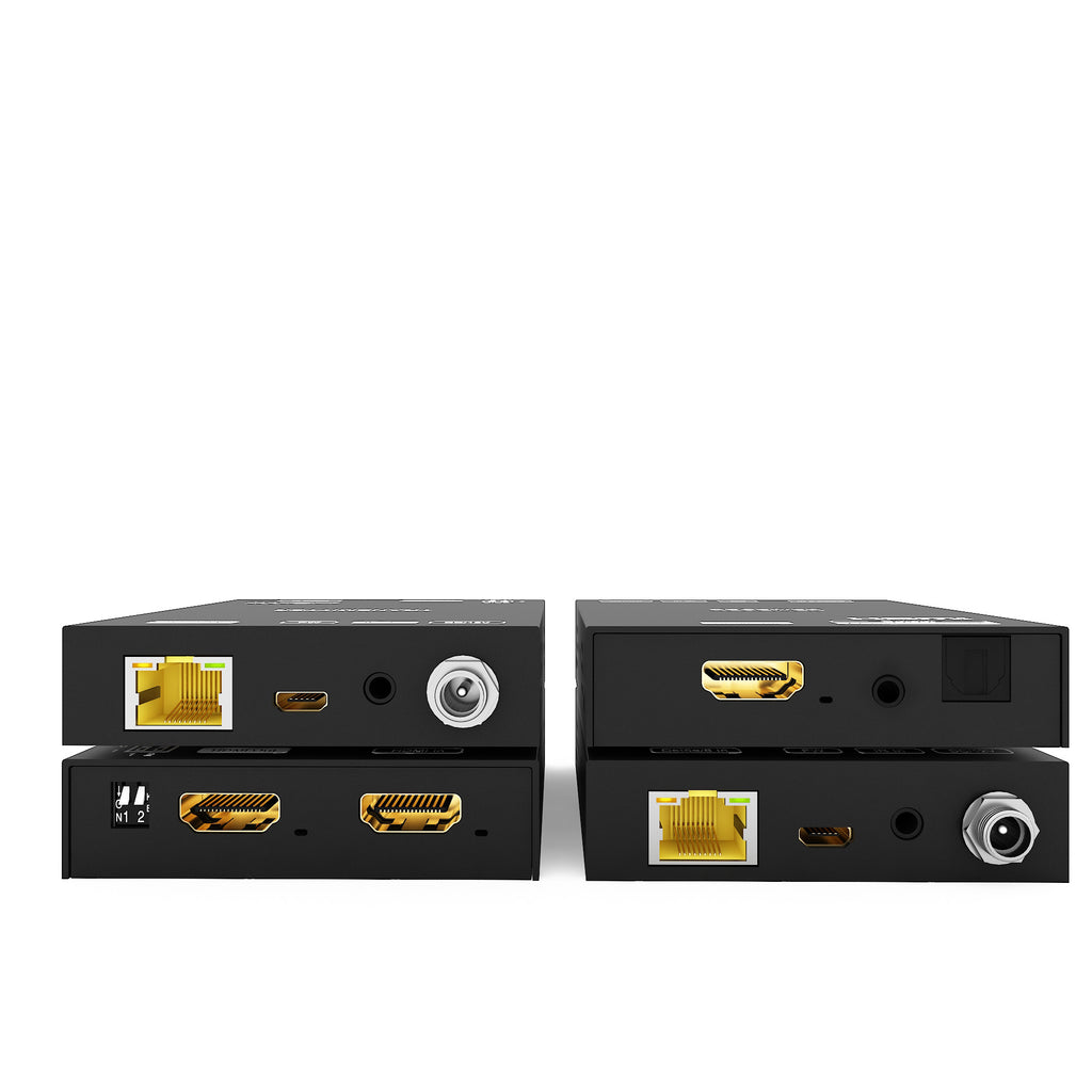 HDMI2.0 70M 4K 18G Extender With Loop Out, Support HDR10, Dual POC, SPDIF, Audio Extraction.