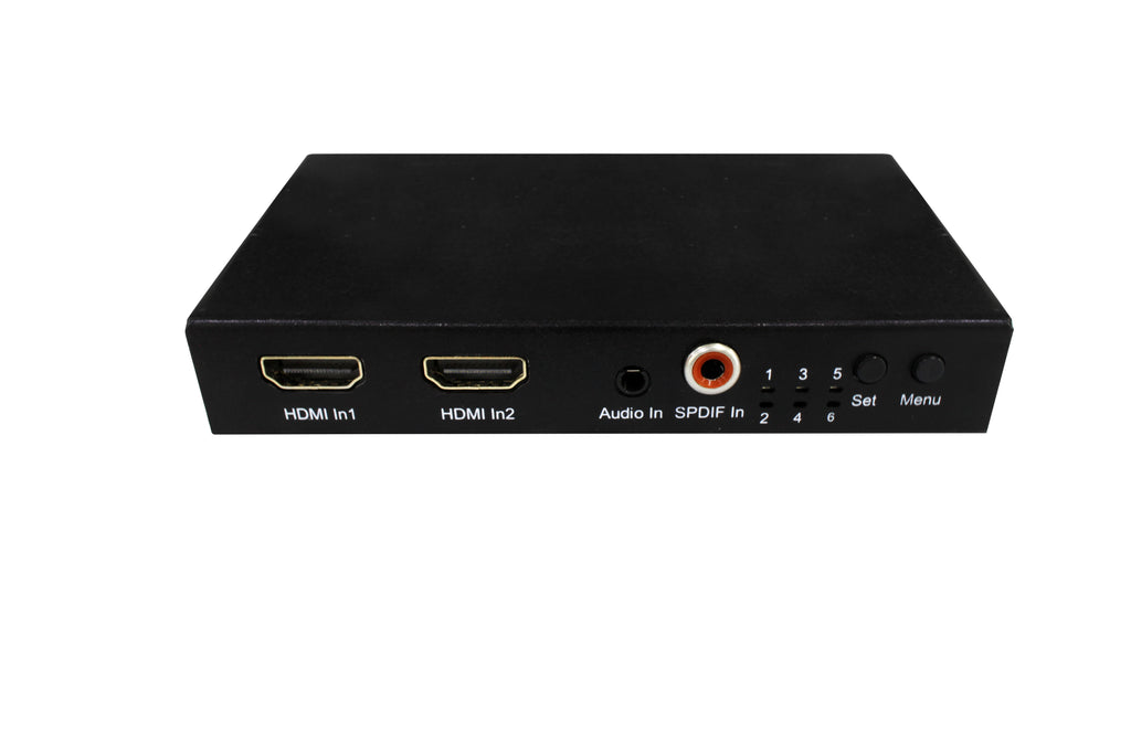 1X2 Splitter/2x1 Switch 4K@60hz YUV4:4:4 18Gbps Support HDCP2.2, HDR10