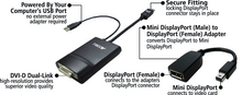 Load image into Gallery viewer, Accell DisplayPort or Mini DisplayPort to DVI-D Dual-Link Adapter with 3D Support