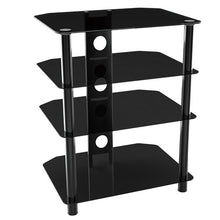 Load image into Gallery viewer, 4 Shelf Glass AV Cabinet