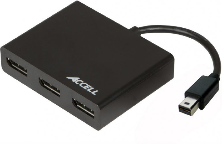 Accell Mini DisplayPort 1.2 to 3 DisplayPort Multi-Display MST Hub