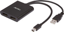 Load image into Gallery viewer, Accell Mini DisplayPort 1.2 to 2 DisplayPort Multi-Display MST Hub