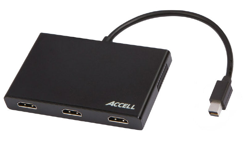 Accell Mini DisplayPort 1.2 to 3 HDMI Multi-Display MST Hub