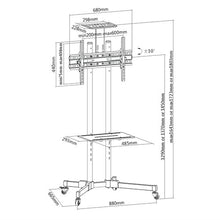 Load image into Gallery viewer, Economy Multifunctional Mobile TV Cart/Trolley with Camera Shelf