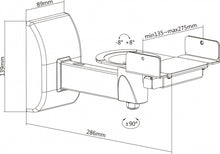 Load image into Gallery viewer, BRATECK Side Clamping Bookshelf Speaker Mounting Bracket